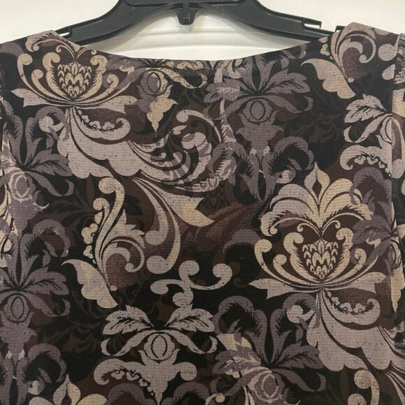 Axcess Y2K Floral Mesh Sheer Sleeves Babydoll Top Whimsigoth Small - Picture 8 of 11